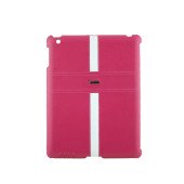 Чехол Накладка для iPad 2/3/4 i Mobo (розовый) (кожа)
