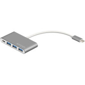 Перехідник Promate EZHub-C3 USB 3.0/USB Type-C (Gray)