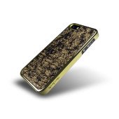 Чехол Накладка для iPhone 5/5S NavJack Nebula Series (Золотой) (Пластик)