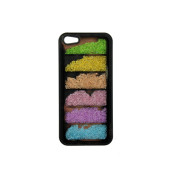 Чехол Накладка для iPhone 5/5S MIX CRYSTAL (черный) (пластик)