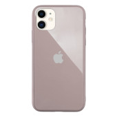 Чехол Накладка для iPhone 11 Glass Pastel color Logo (pink sand)