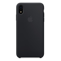Чохол Накладка для iPhone Xr Apple Silicon Case (Black) (Полиулетан)