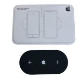 Бездротова зарядка Dual 2 in 1 Logo Apple metal