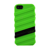 Чехол Накладка для iPhone  5/5S MUSUBO HYPER-GRIP MYMMY (Зелёный) (Силикон)