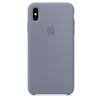 Чехол Накладка для iPhone Xs Max Apple Silicon Case (Lavender Gray ) (Полиулетан)