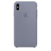 Чехол Накладка для iPhone Xs Max Apple Silicon Case (Lavender Gray ) (Полиулетан)