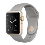 Apple Watch Series 1 38mm Gold Aluminum Case with Concrete Sport Band (MNNJ2)