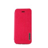 Чехол Книжка для iPhone 5/5S WSTEN  (малиновый) (кожа)
