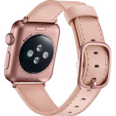 Ремінець для Apple Watch 38mm/40mm Leather Rivet Claps (pink)