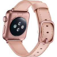 Ремінець для Apple Watch 38mm/40mm Leather Rivet Claps (pink)