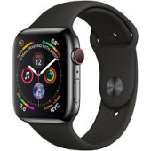 Apple Watch Series 4 GPS + LTE 44mm Black Steel w. Black Sport b. Black Steel (MTX22)