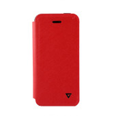 Чехол Книжка для iPhone 5/5S VIVA MADRID Hexe (красный) (кожа)
