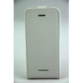 Чехол Флип для iPhone 5C NUOKU CRADLE (Белый) (Преcсованая кожа)