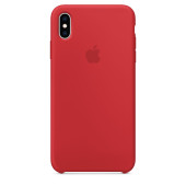 Чехол Накладка для iPhone Xs Max Apple Silicon Case (Red) (Полиулетан)