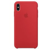 Чехол Накладка для iPhone Xs Max Apple Silicon Case (Red) (Полиулетан)