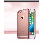 Чехол Накладка для iPhone 6 Baseus ShiningCase (Розовое золото) (Силикон)