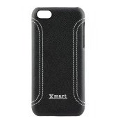 Чехол Накладка для iPhone 5C XMART NEW MIX (Черный) (Кожа)
