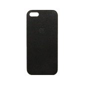 Чехол Накладка для iPhone  5/5S NUOKU APPLE (Черный) (Кожа)
