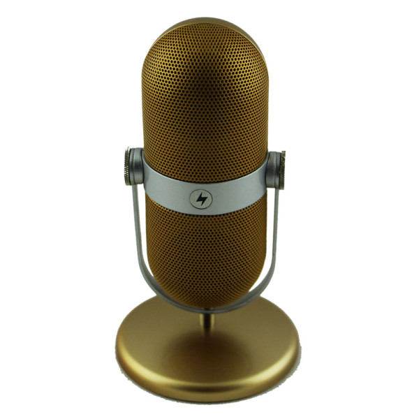 Акустика MIC WIRELESS (Bluetooth) (Handsfree) (Золотой) - фото Акустика MIC WIRELESS (Bluetooth) (Handsfree) (Золотой)