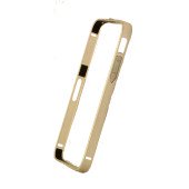 Бампер для iPhone 5/5S CROSS CASE 0.7mm (Золотой) (Метал)