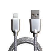 Кабель USB Lighthning Guke Silver усилинная оплетка