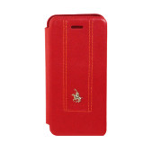 Чохол Книжка для iPhone 5/5S SANTA BARBARA POLO (Червоний) (Шкіра)