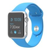 Apple Watch Sport 42mm Silver Aluminum Case with Blue Sport Band (MLC52)