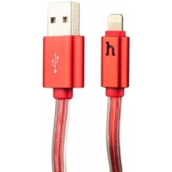 Кабель Apple Lightning  (USB 2.5 m) (Ткань) (Красный)