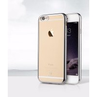 Чохол Накладка для iPhone 6 Baseus ShiningCase (Сріблястий) (Силікон)