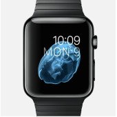 Apple Watch 38mm Space Black Case with Space Black Stainless Steel Link Bracelet (MJ3F2)