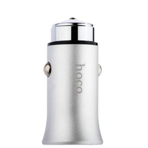 Автомобильное зарядное устройство Hoco Z8 Titan Car Charger (Silver) - фото Автомобильное зарядное устройство Hoco Z8 Titan Car Charger (Silver)