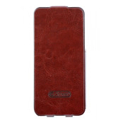 Чехол Флип для iPhone 5/5S CLOVER(бордовый) (кожа)