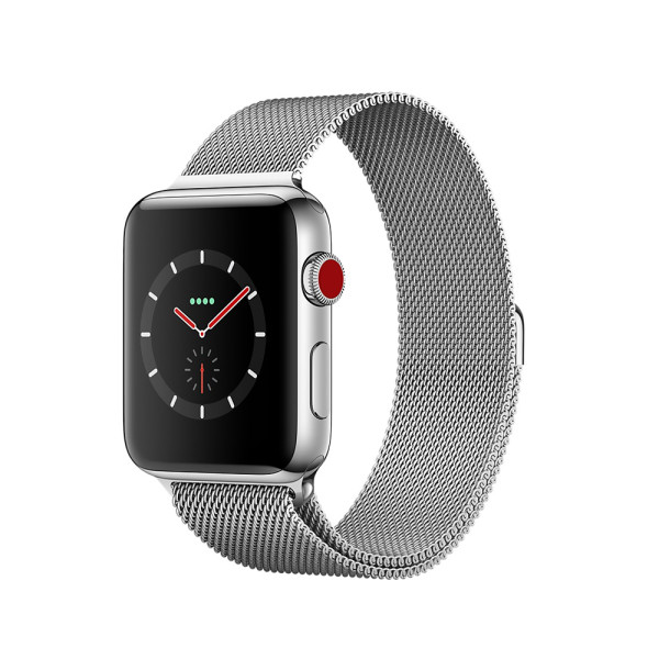 Apple Watch Series 3 GPS + Cellular 38mm Stainless Steel w. Milanese L. (MR1F2)