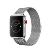 Apple Watch Series 3 GPS + Cellular 38mm Stainless Steel w. Milanese L. (MR1F2)