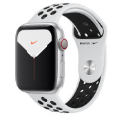 Apple Watch Nike Series 5 LTE 44mm Silver Aluminum Case with with Pure Platinum/Black Nike Sport Band (MX392, MX3E2)