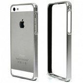 Бампер для iPhone 5/5S COTEetCL (Серебристый) (Алюминий)