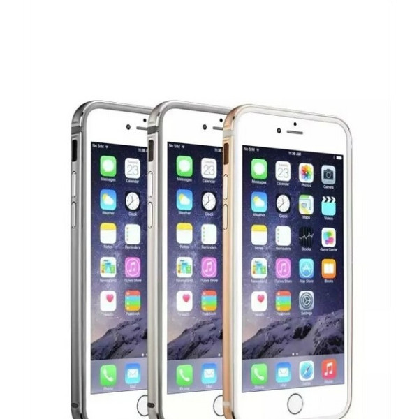 Бампер для iPhone 6 Plus G-Case GRAND SERIES (Серебристый) (Алюминий)