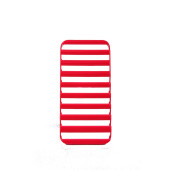 Чехол Накладка для iPhone 5/5S iLuv (красный) (пластик)