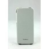 Чехол Флип для iPhone 5/5S NUOKU (белый) (кожа)