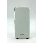 Чехол Флип для iPhone 5/5S NUOKU (белый) (кожа)