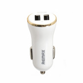 Автомобильное зарядное устройство Remax Dolfin 2 USB 2.4 A (white gold) RCC 206