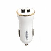 Автомобільний зарядний пристрій Remax Dolfin 2 USB 2.4 A (white gold) RCC 206