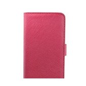 Чехол Книжка для iPhone 5/5S Peacocktion (розовый) (кожа)