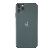 Чохол Накладка для iPhone 11 Pro Glass Silicone Case Logo (midnight green)