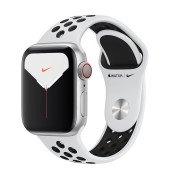 Apple Watch Nike Series 5 LTE 40mm Silver Aluminum Case with Pure Platinum/Black Nike Sport Band (MX372, MX3C2)