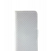 Чехол Книжка для iPhone 5/5S Peacocktion STAR (Серебристый) (Преcсованая кожа)