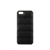 Чехол Накладка для iPhone 5/5S KSIX BACKCOVER (черный) (кожа)