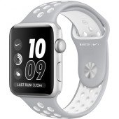 Apple Watch Nike+ 42mm Silver Aluminum Case with Silver/White Nike Sport Band (MNNT2)