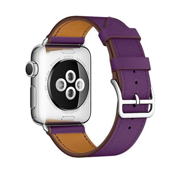 Ремешок для Apple watch 38 mm Single Tour Deployment Buckle (purple) - фото Ремешок для Apple watch 38 mm Single Tour Deployment Buckle (purple)
