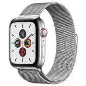 Apple Watch Series 5 LTE 44mm Steel w. Steel Milanese Loop - Steel (MWW32, MWWG2)